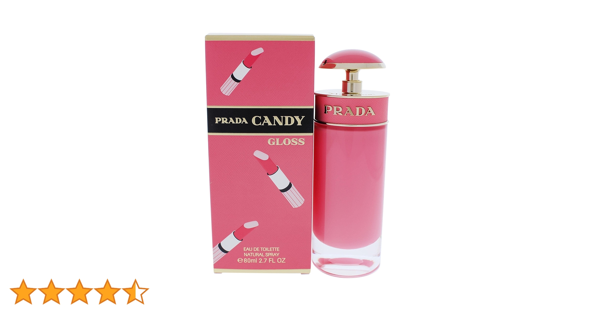 Prada Candy Gloss Eau De Toilette Spray for Women, 2.7 Oz